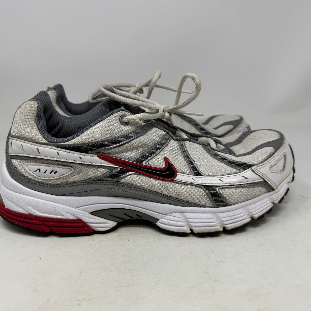 Nike Running Shoes Mens 10.5 Air Alvord VI White Silver Red 318188-101 2007